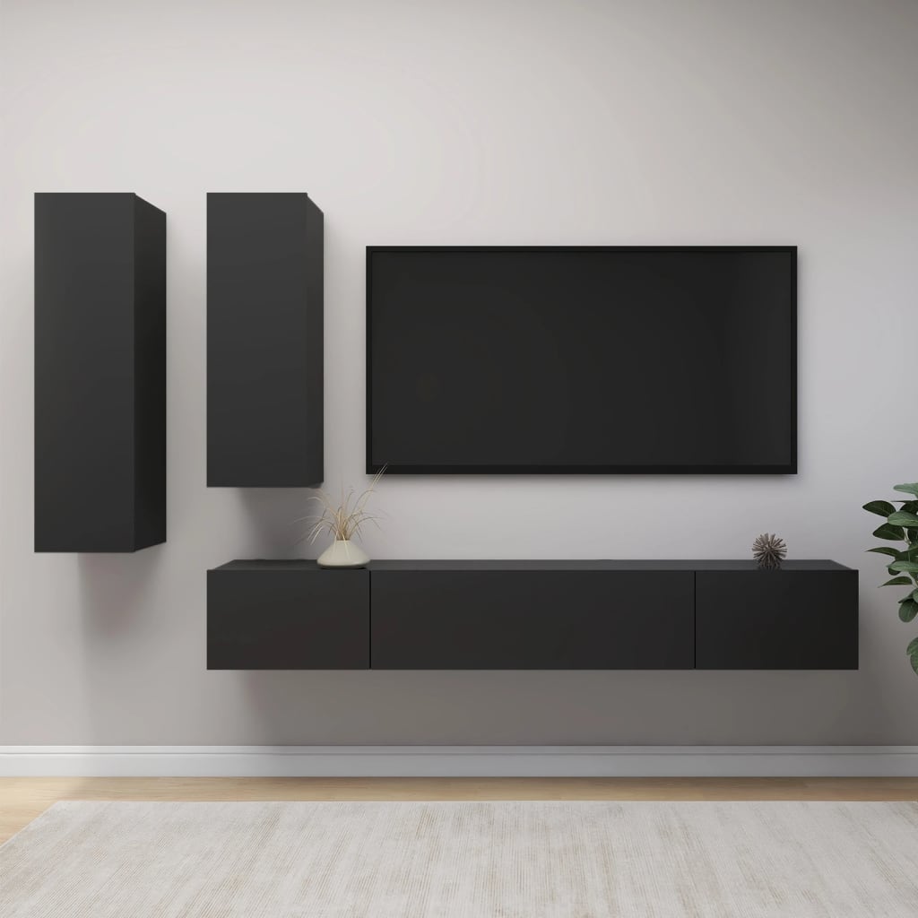 8720286572368_m_en_hd_1 Bild på vidaXL TV-skåp 4 delar grå spånskiva