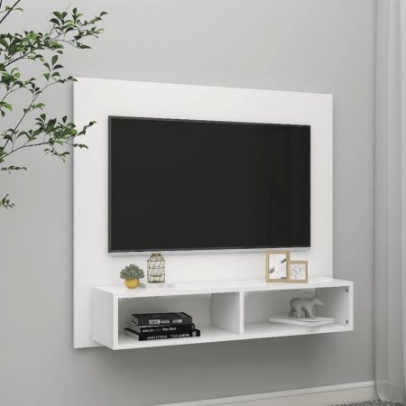 Bild på vidaXL Väggmonterat tv-skåp vit 102x23