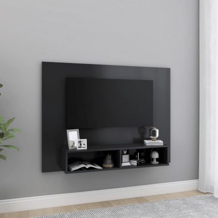 Bild på vidaXL Väggmonterat tv-skåp grå 120x23