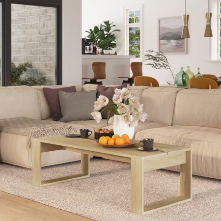 Bild på vidaXL Soffbord sonoma-ek 110x50x35 cm spånskiva