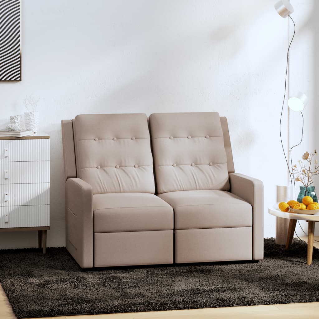 8720286715833_m_en_hd_1 Bild på vidaXL reclinerfåtölj 2-sits taupe tyg