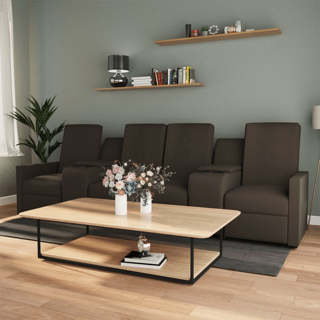 8720286717011_m_en_hd_1 Bild på vidaXL 4-sits reclinerfåtölj med mugghållare brun tyg
