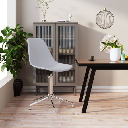 Bild på vidaXL Snurrbara matstolar vit PP