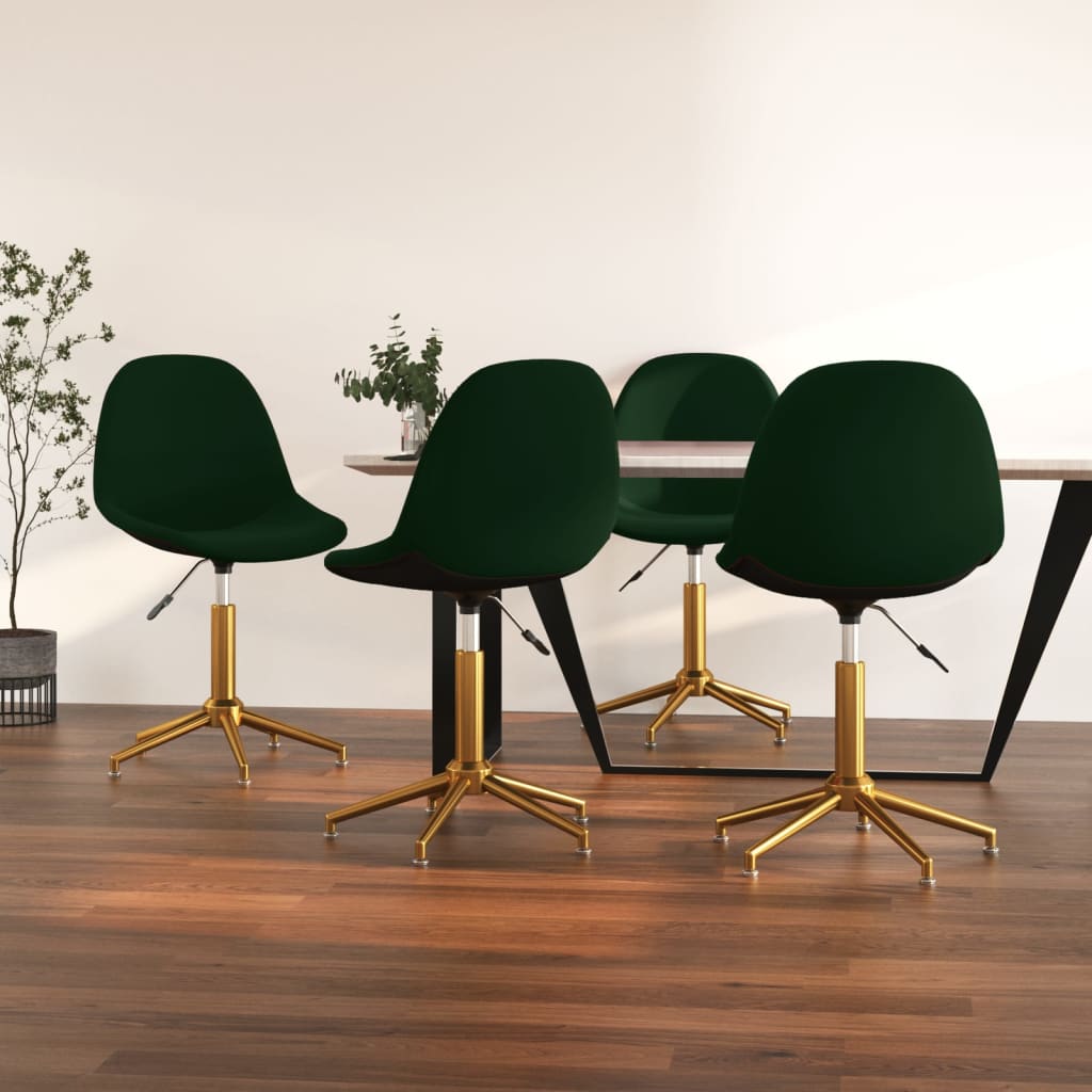 8720286731130_m_en_hd_1 Bild på vidaXL Snurrbara matstolar 4 st mörkgrön sammet