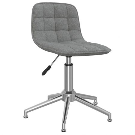 Bild på vidaXL Snurrbar kontorsstol ljusgrå tyg
