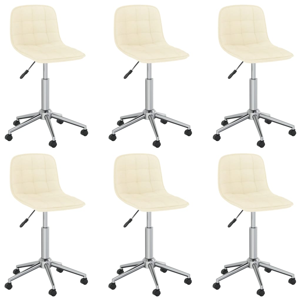 8720286738399_a_en_hd_1 Bild på vidaXL Snurrbara matstolar 6 st gräddvit tyg