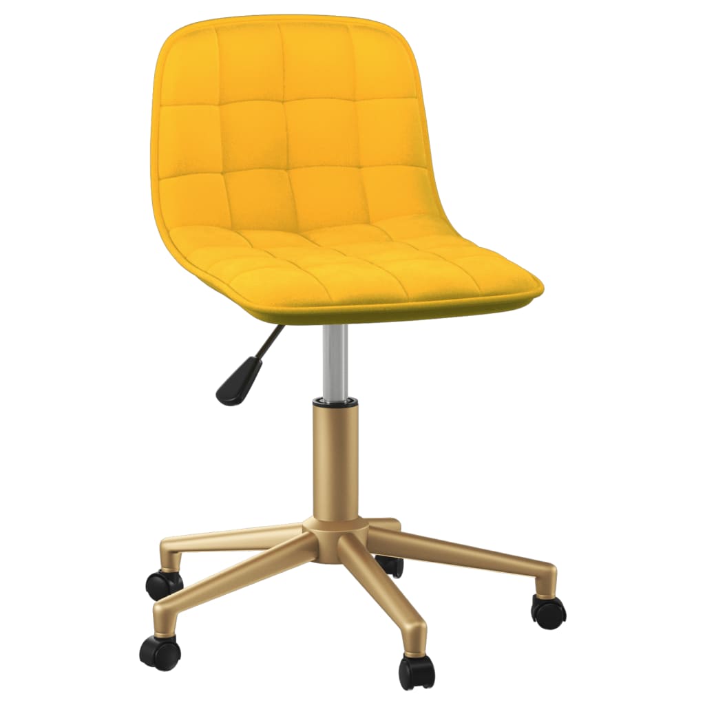 8720286739228_a_en_hd_1 Bild på vidaXL Snurrbar kontorsstol senapsgul sammet