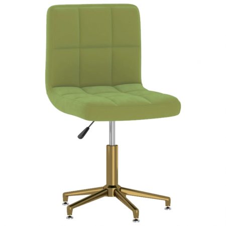 Bild på vidaXL Snurrbar kontorsstol ljusgrön sammet