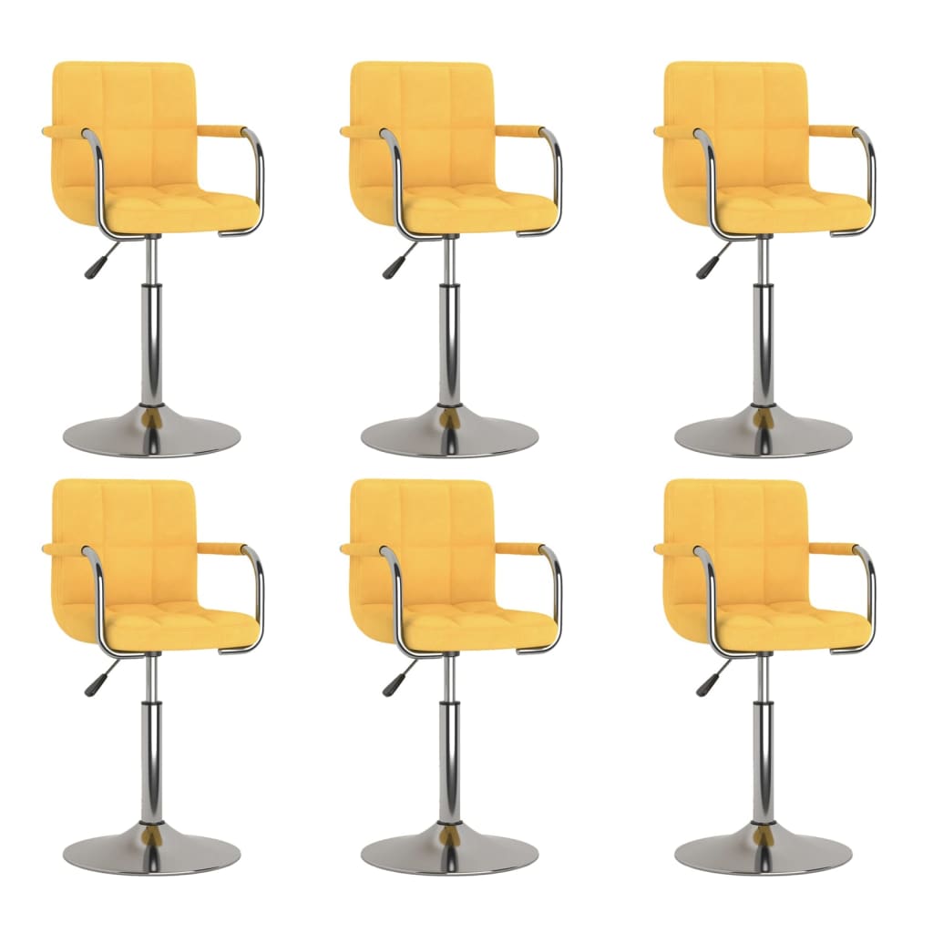 8720286744017_a_en_hd_1 Bild på vidaXL Snurrbara matstolar 6 st senapsgul tyg