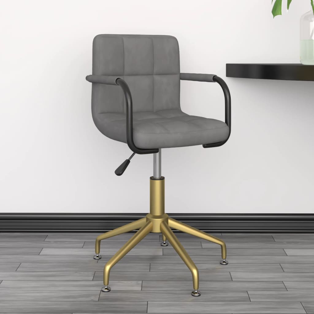 8720286747810_m_en_hd_1 Bild på vidaXL Snurrbar kontorsstol ljusgrå sammet