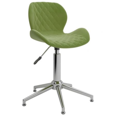 Bild på vidaXL Snurrbar kontorsstol ljusgrön sammet