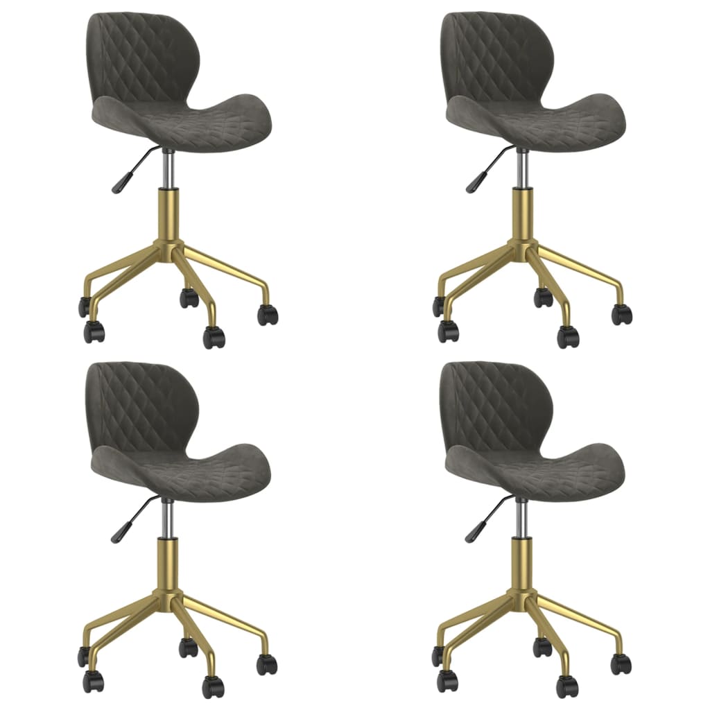 8720286749616_a_en_hd_1 Bild på vidaXL Snurrbara matstolar 4 st mörkgrå sammet