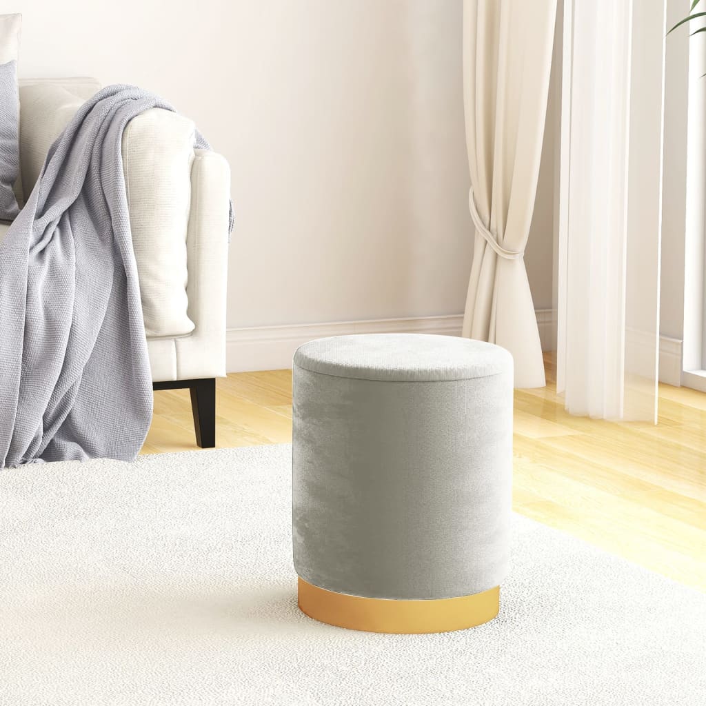 8720286759578_m_en_hd_1 Bild på vidaXL Rund förvaringspall ljusgrå sammet