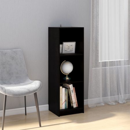 Bild på vidaXL Bokhylla/rumsavdelare 36x33x110 cm svart massiv furu