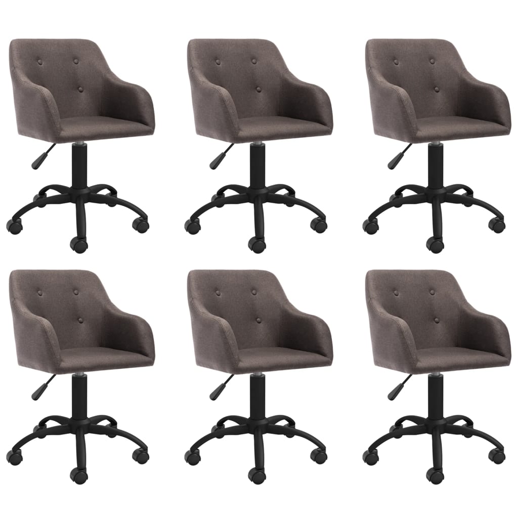 8720286777145_a_en_hd_1 Bild på vidaXL Snurrbara matstolar 6 st taupe tyg