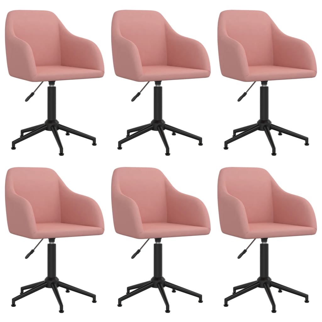 8720286781494_a_en_hd_1 Bild på vidaXL Snurrbara matstolar 6 st rosa sammet