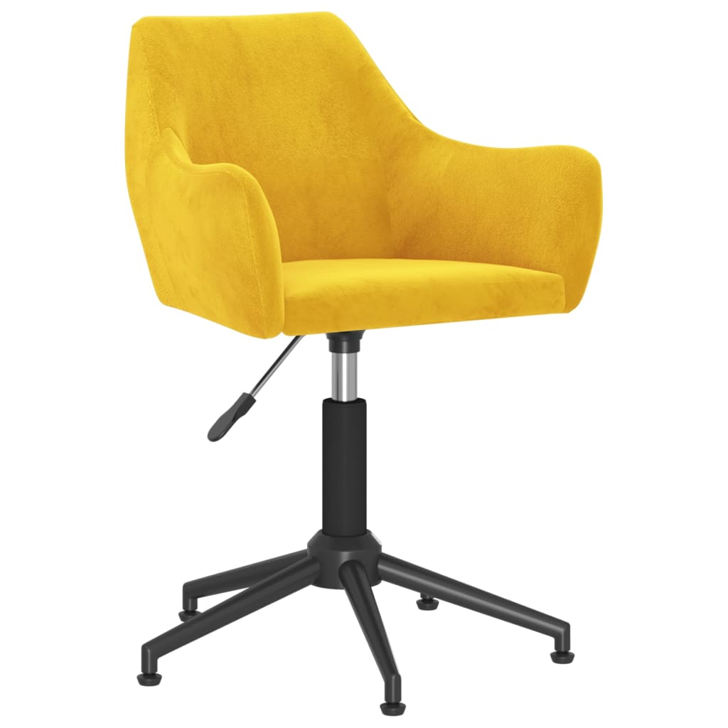 8720286786901_a_en_hd_1 Bild på vidaXL Snurrbar kontorsstol senapsgul sammet