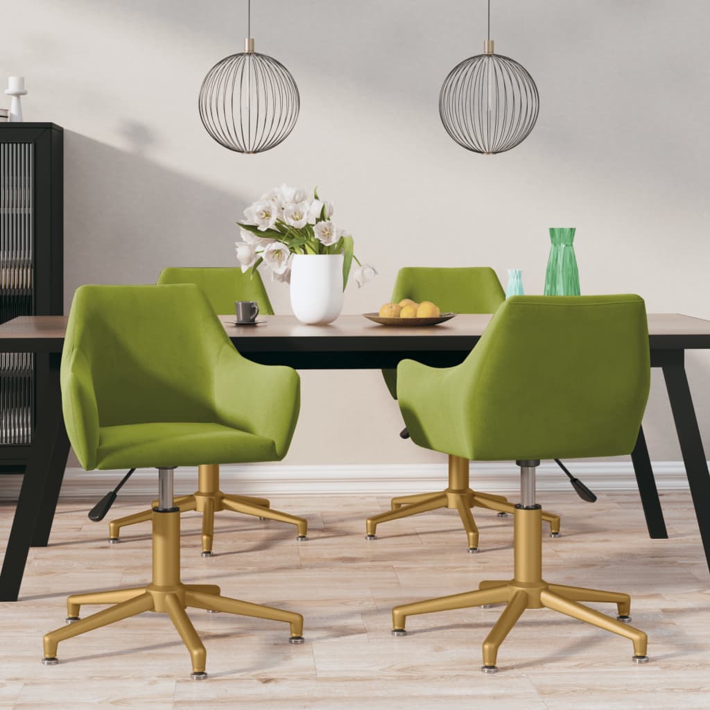 8720286786970_m_en_hd_1 Bild på vidaXL Snurrbara matstolar 4 st ljusgrön sammet