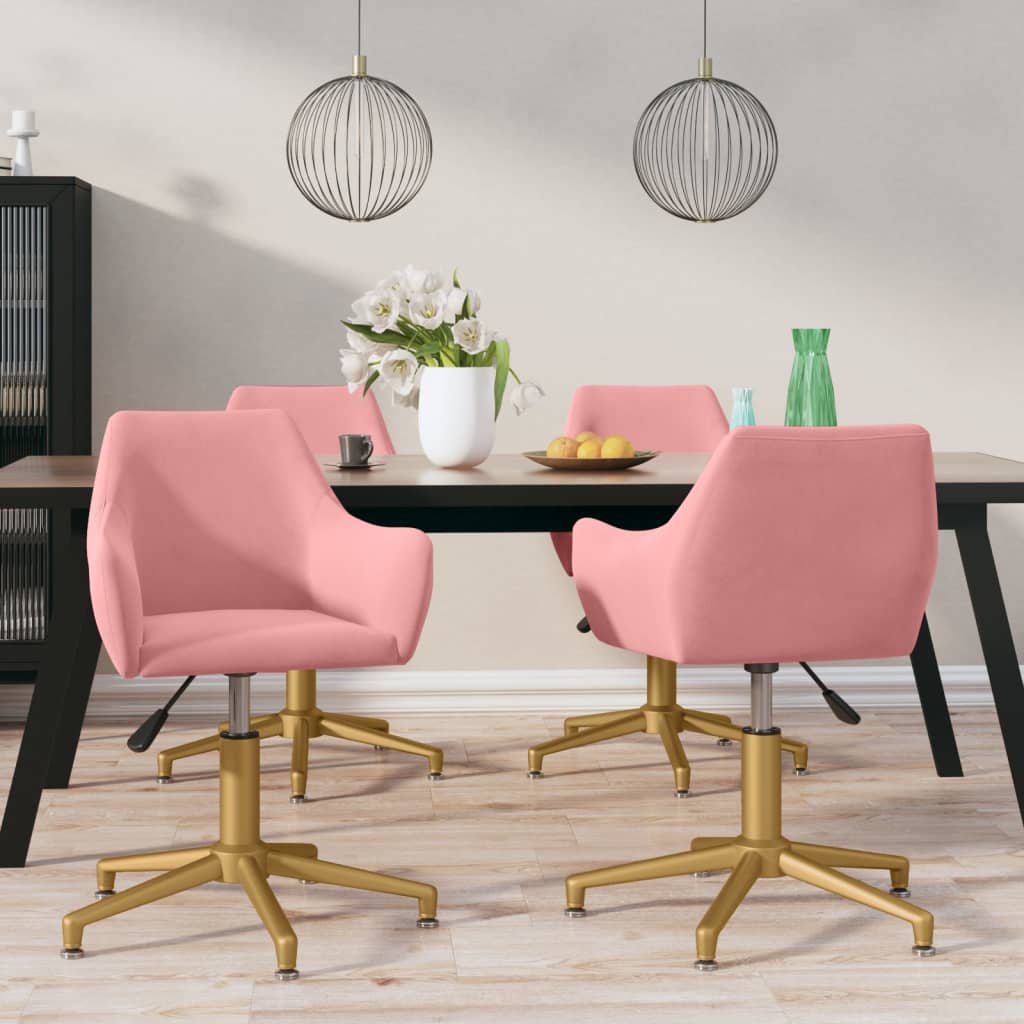 8720286786987_m_en_hd_1 Bild på vidaXL Snurrbara matstolar 4 st rosa sammet