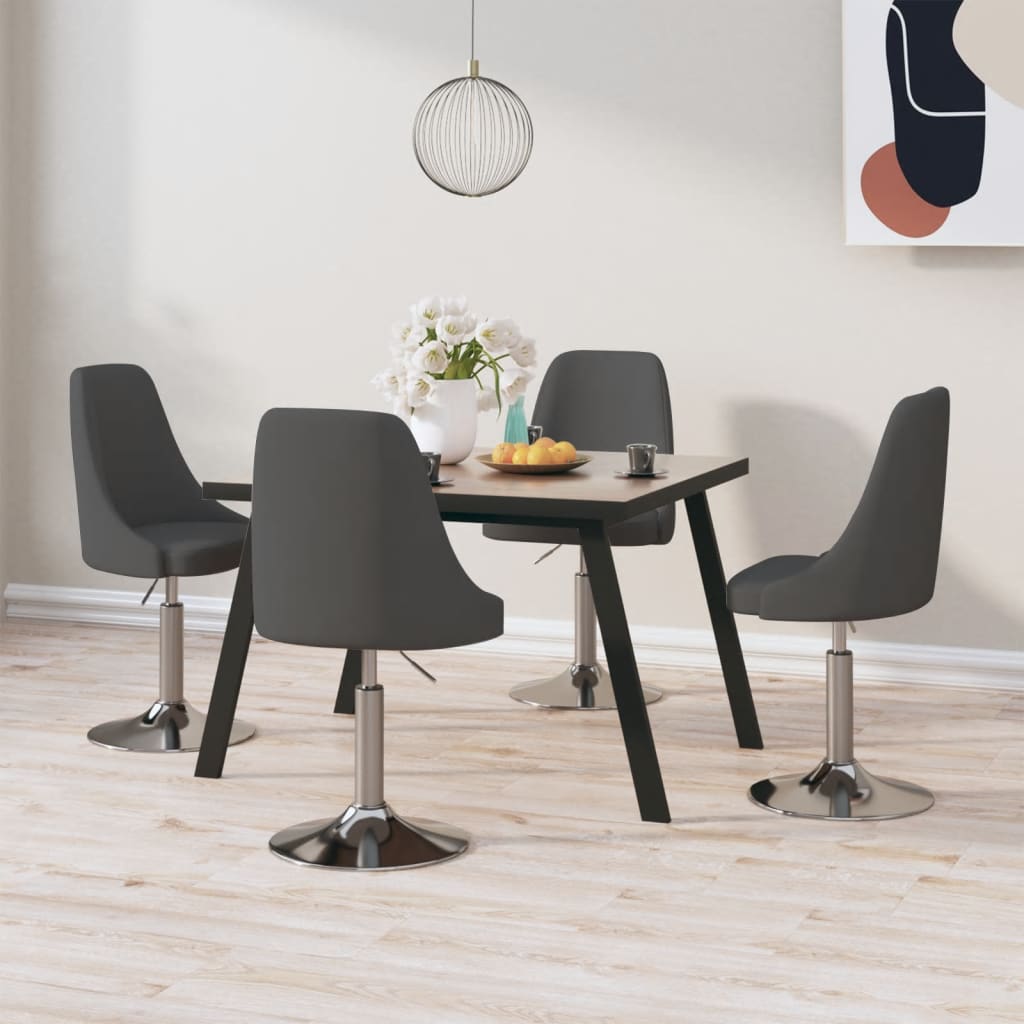 8720286803851_m_en_hd_1 Bild på vidaXL Snurrbara matstolar 4 st mörkgrå tyg
