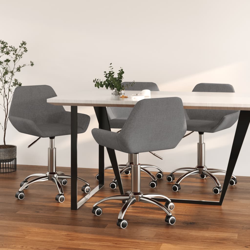 8720286805053_m_en_hd_1 Bild på vidaXL Snurrbara matstolar 4 st mörkgrå tyg