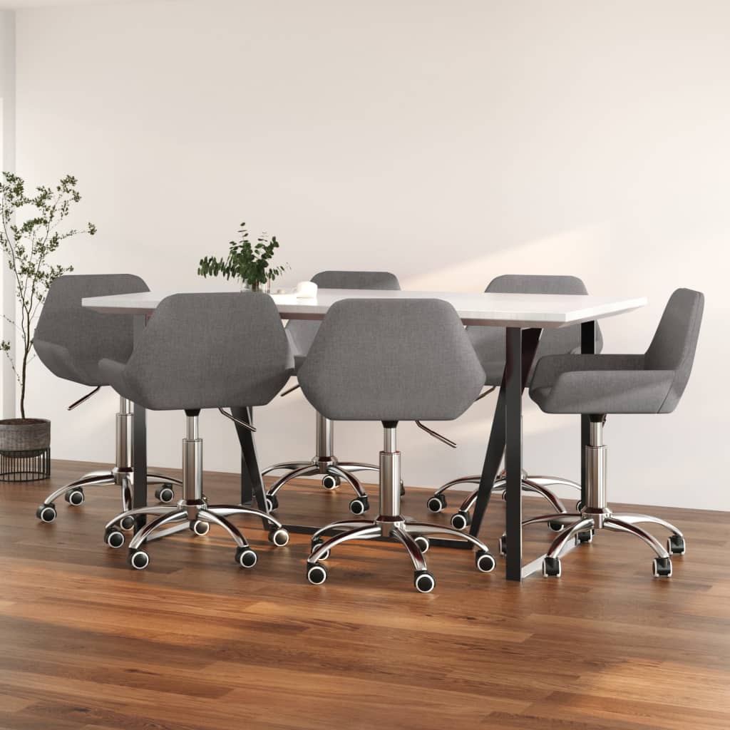 8720286805114_m_en_hd_1 Bild på vidaXL Snurrbara matstolar 6 st mörkgrå tyg