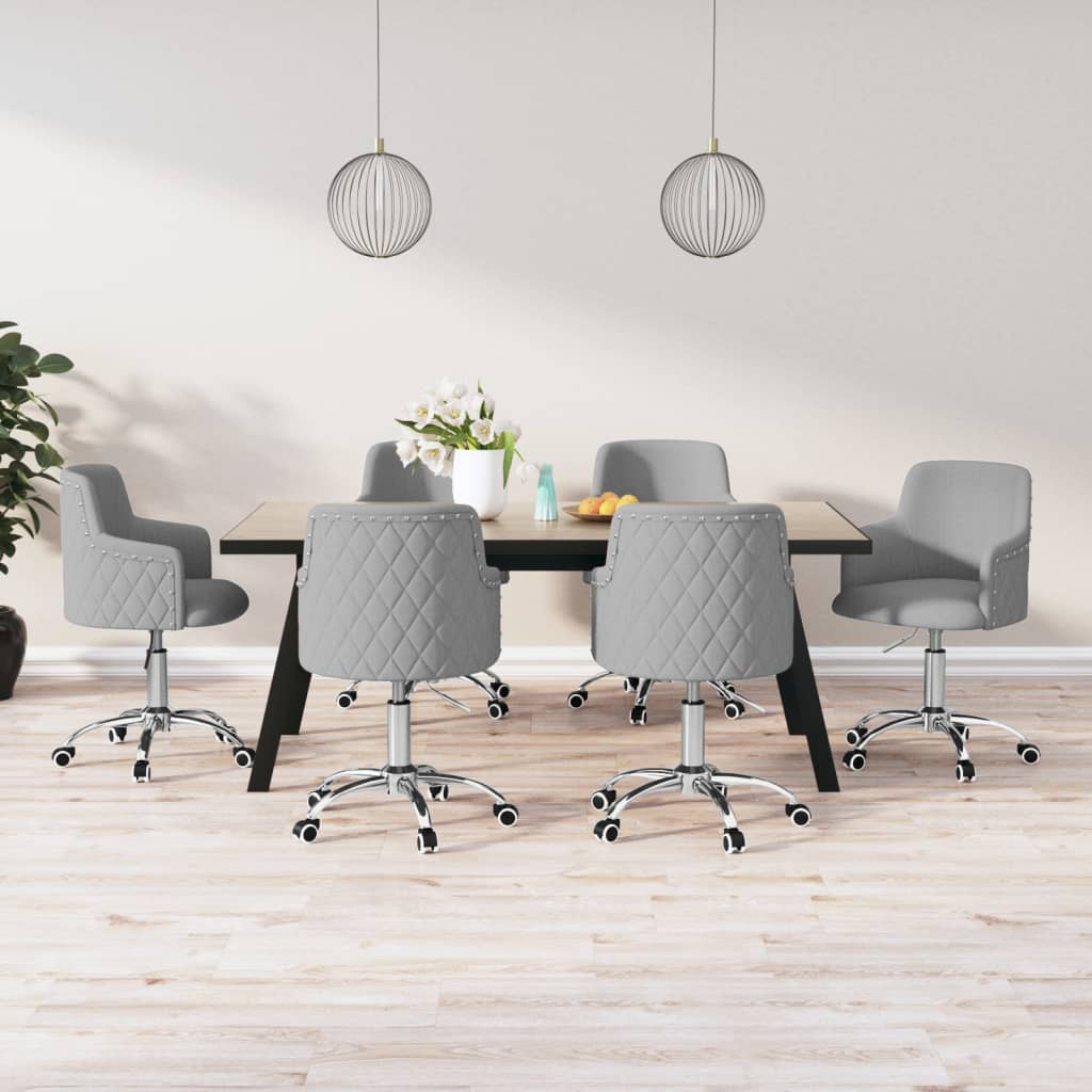 8720286806203_m_en_hd_1 Bild på vidaXL Snurrbara matstolar 6 st ljusgrå tyg