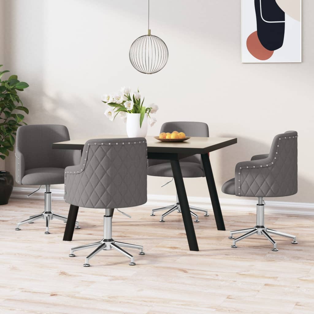 8720286806692_m_en_hd_1 Bild på vidaXL Snurrbara matstolar 4 st mörkgrå tyg