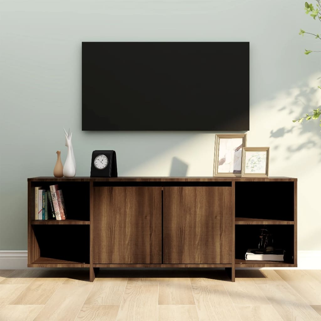 8720286837399_m_en_hd_1 Bild på vidaXL TV-bänk brun ek 130x35x50 cm spånskiva