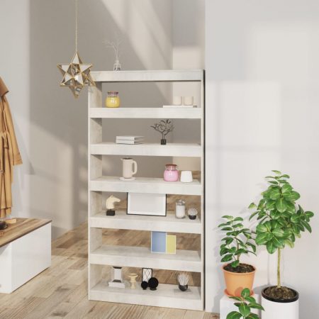 Bild på vidaXL Bokhylla/Rumsavdelare betonggrå 100x30x198 cm konstruerat trä