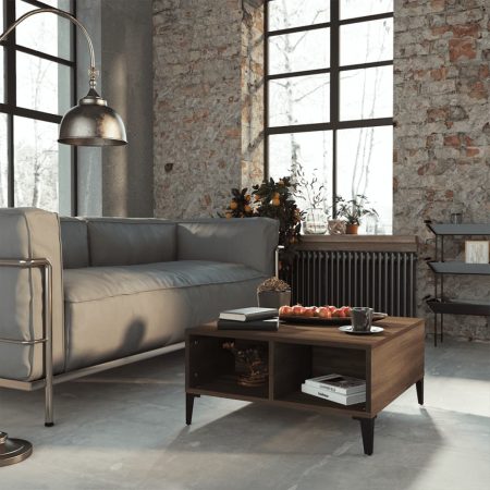 Bild på vidaXL Soffbord brun ek 60x60x30 cm spånskiva