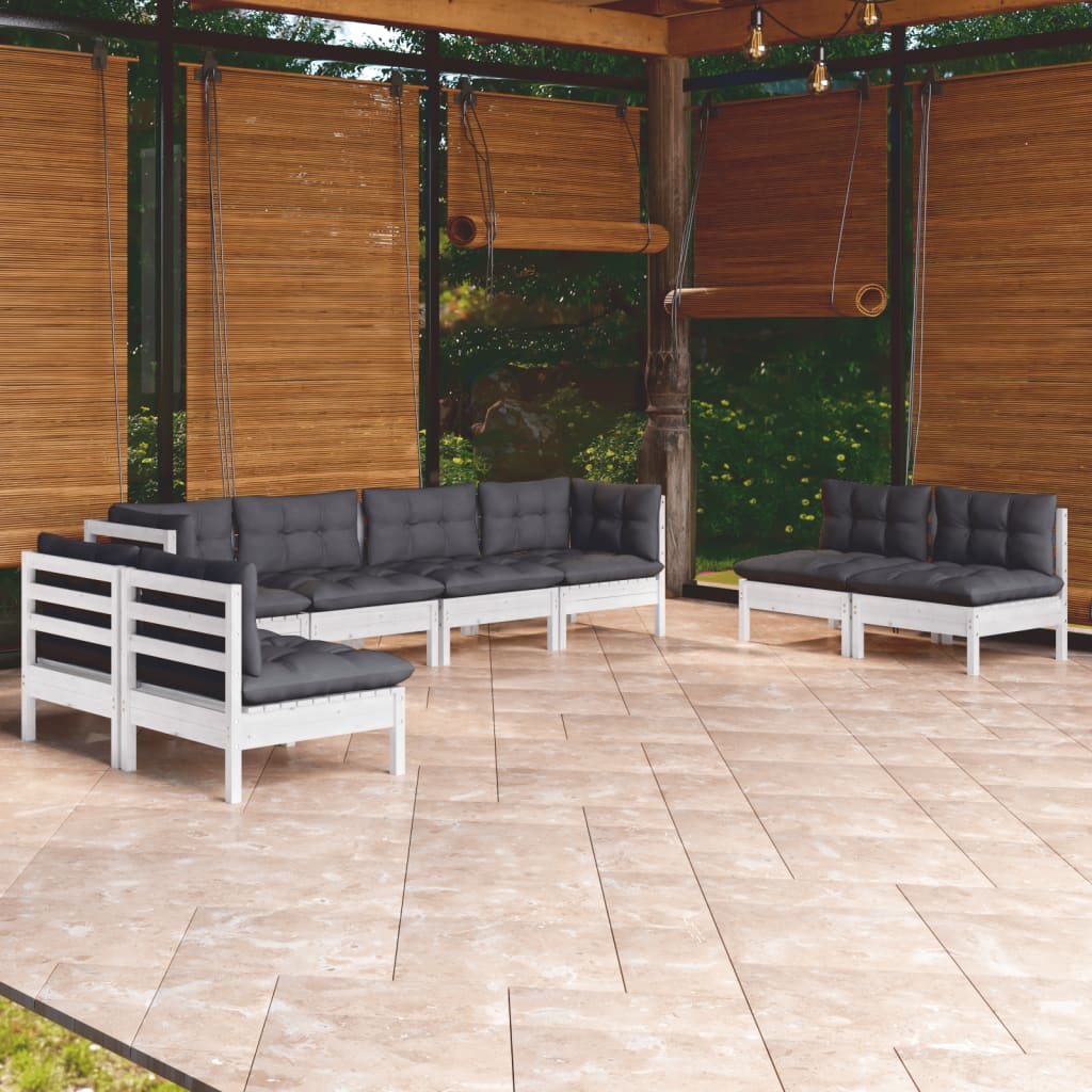 8720286860922_m_en_hd_1 Bild på vidaXL Loungegrupp med dynor 8 delar massiv furu