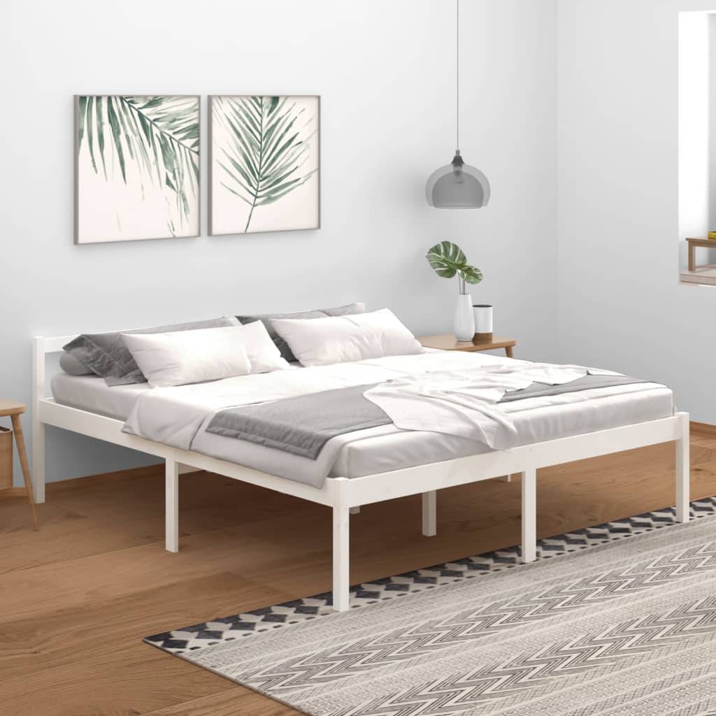 8720286878392_m_en_hd_1 Bild på vidaXL Sängram vit massiv furu 180x200 cm 6FT