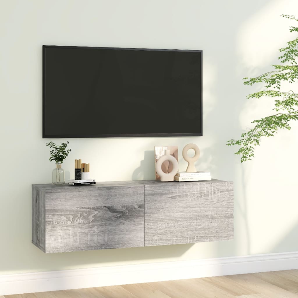 8720286931622_m_en_hd_1 Bild på vidaXL Tv-bänk för vägg grå sonoma-ek 100x30x30 cm konstruerat trä