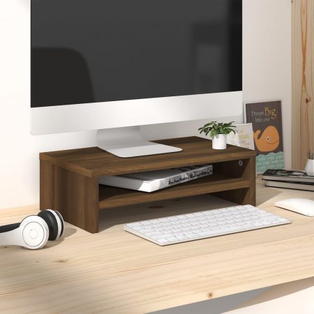 Bild på vidaXL Skärmställ brun ek 42x24x13 cm konstruerat trä