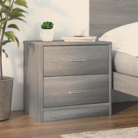 Bild på vidaXL Sängbord grå sonoma-ek 40x30x40 cm konstruerat trä