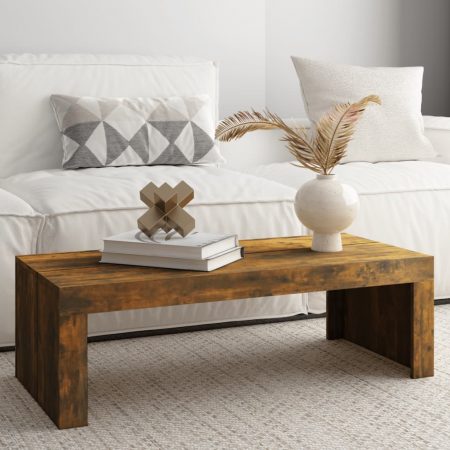 Bild på vidaXL Soffbord rökfärgad ek 110x50x35 cm konstruerat trä