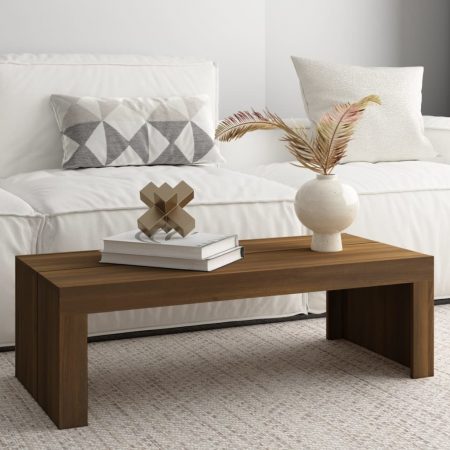 Bild på vidaXL Soffbord brun ek 110x50x35 cm konstruerat trä