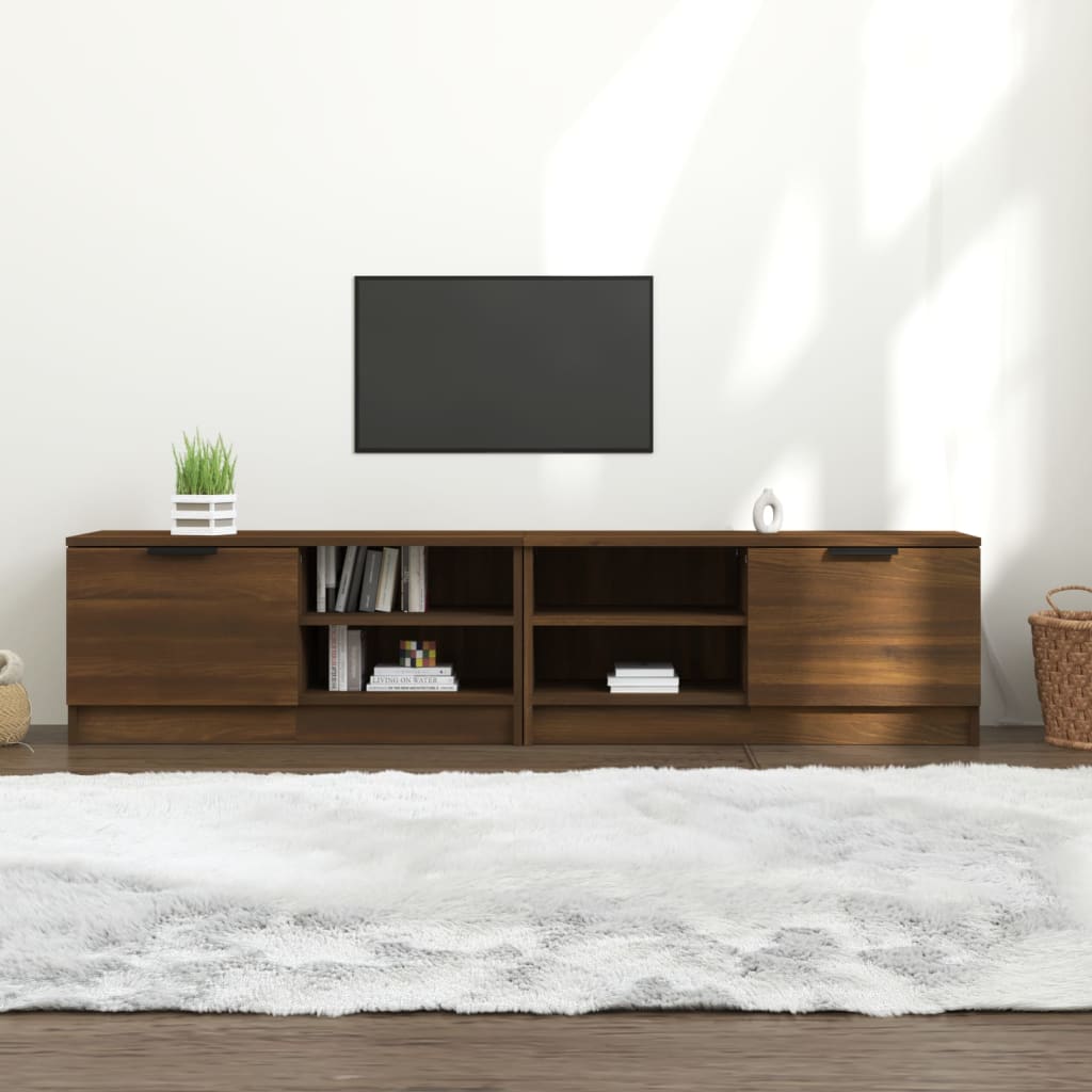 8720286968390_m_en_hd_1 Bild på vidaXL TV-bänk 2 st brun ek 80x35x36