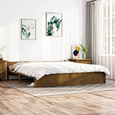 Bild på vidaXL Sängram honungsbrun massivt trä 180x200 cm