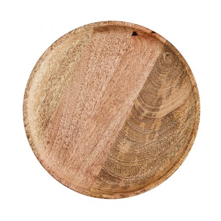 Bild på TALLRIK Mangoträ 25 cm Natur från Madam Stoltz