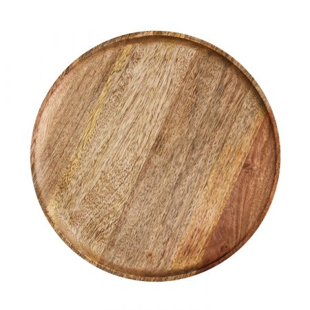 Bild på TALLRIK Mangoträ 35 cm Natur från Madam Stoltz