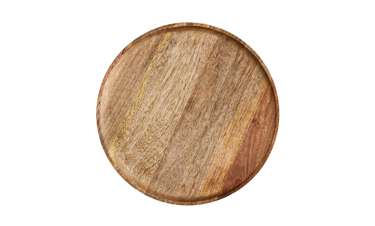 CP-02-35 Bild på TALLRIK Mangoträ 35 cm Natur från Madam Stoltz