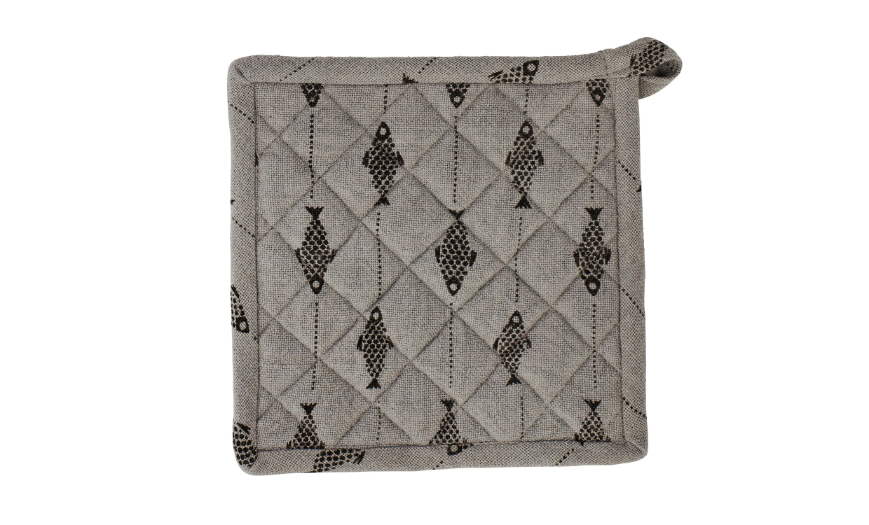 MAX-PR020 Bild på GRYTLAPP Bomull Grå från Madam Stoltz