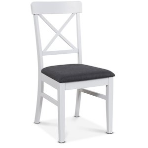 2 st Elisa stol - Vit/grå - Trästolar
