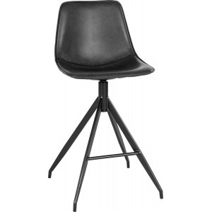 2 st Monaco barstol - Svart PU - Barstolar