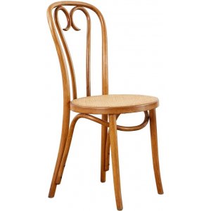 2 st No 16 matstol med rottingsits - Valfi färg på stomme - Naturlig bok - Trästolar