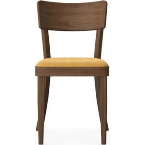 2 st Solid matstol med klädd sits - Dolaro 3