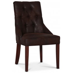 2 st Tuva Europa version III - mocka mahogny - Klädda & stoppade stolar