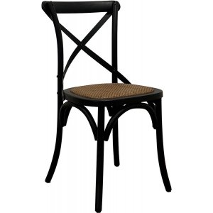 2 st Holmstorp matstol - Antik mattsvart - Trästolar